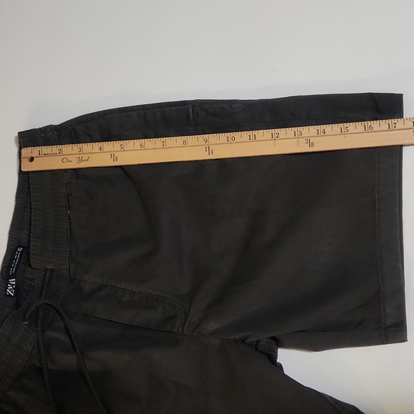 Men's Zara Shorts Dark Olive Green - Picture 8 of 10